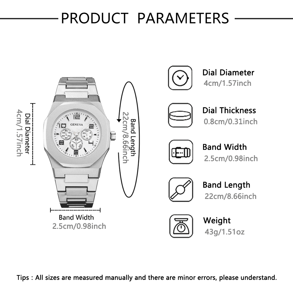 3piece new watch, polygonal di - Coordinates Bracelet recension och pris