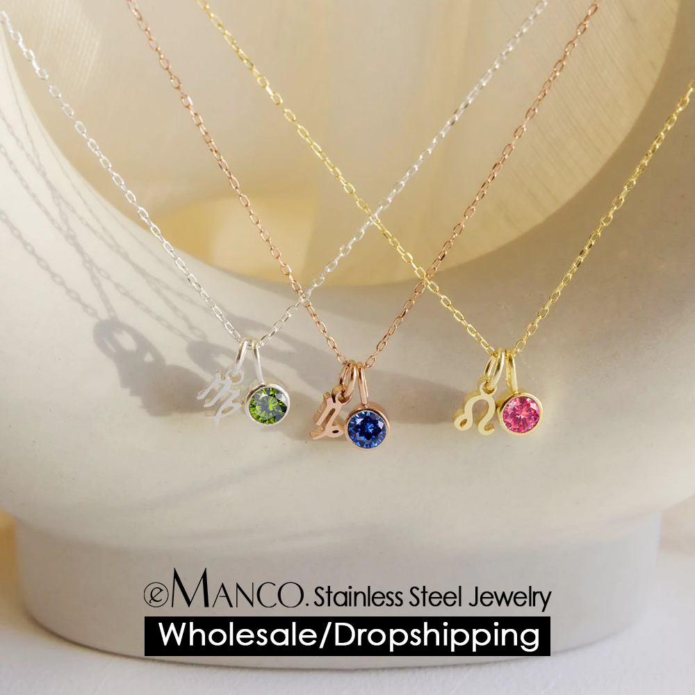 EMANCO Birthstone Constellatio - Birth Flower Necklace recension och pris