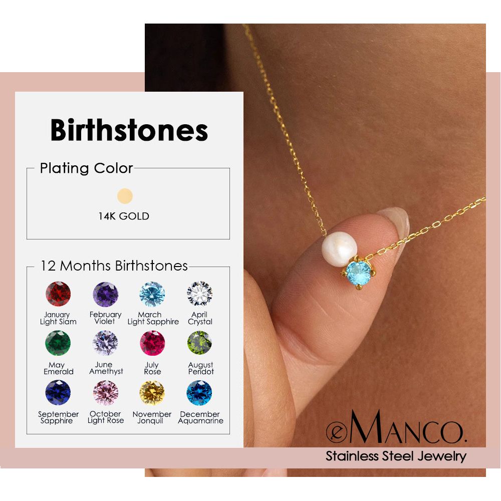 EMANCO Fashion Imitation Pearl - Birth Flower Necklace recension och pris