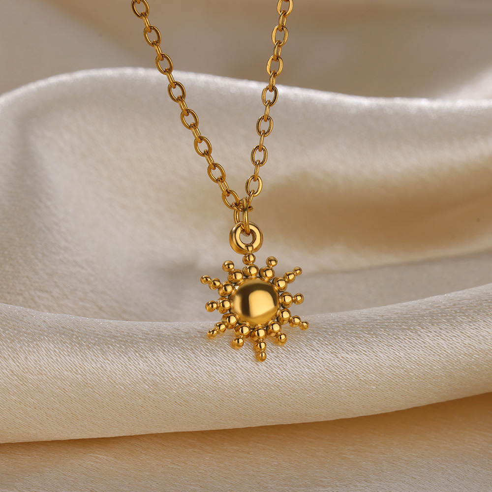 Stainless Steel Geometric Neck - Birth Flower Necklace recension och pris