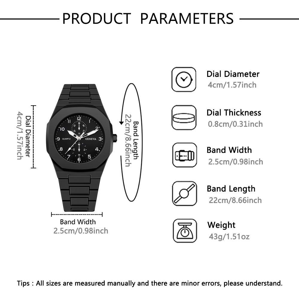 1-piece new watch, polygonal d - Coordinates Bracelet recension och pris