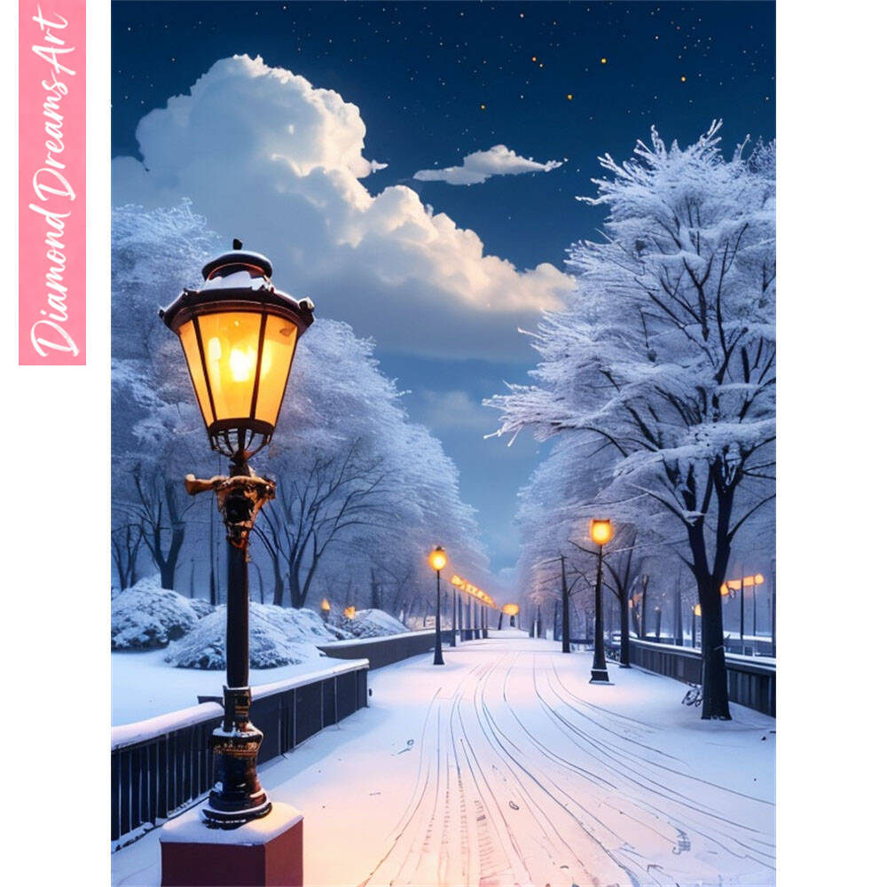 5D DIY Diamond Painting Snow S - Photo Mosaic Print recension och pris